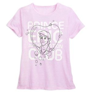 Disney the Little Mermaid Prince Eric Fan Club T Shirt - Women’s Size Large
